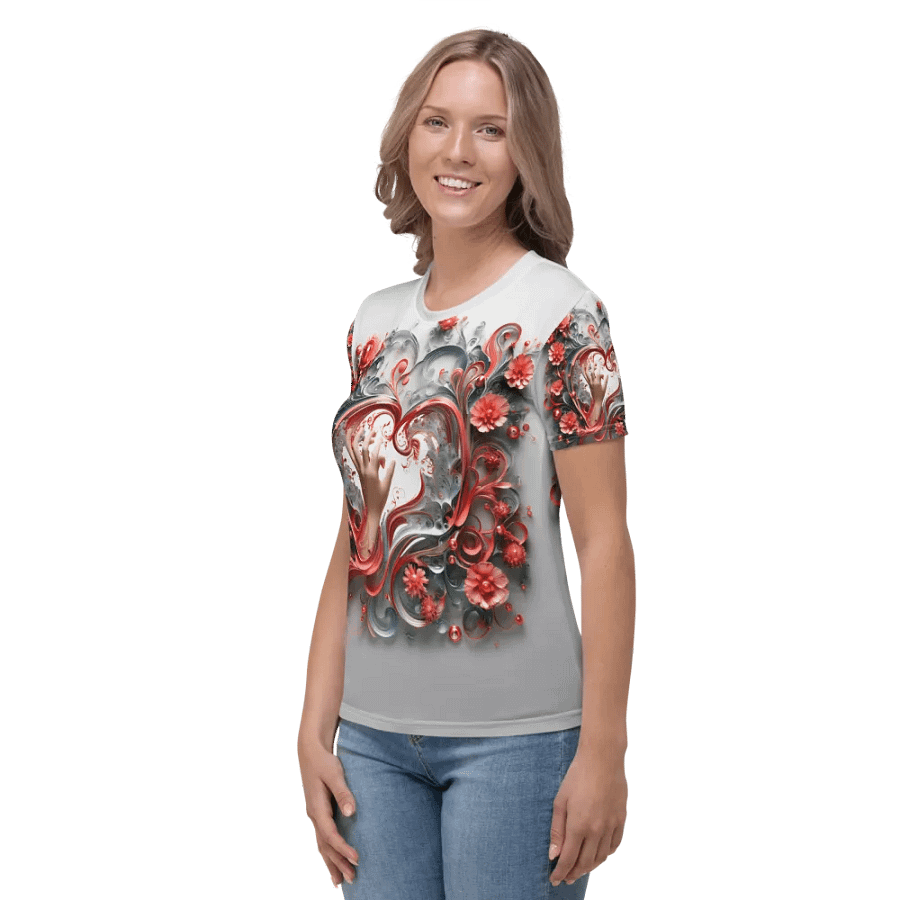 Red Love T shirt product image (6)