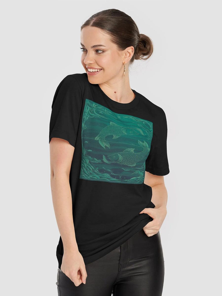 Pisces Zodiac Unisex Supersoft T-Shirt with Celestial Underwater Design product image (1)