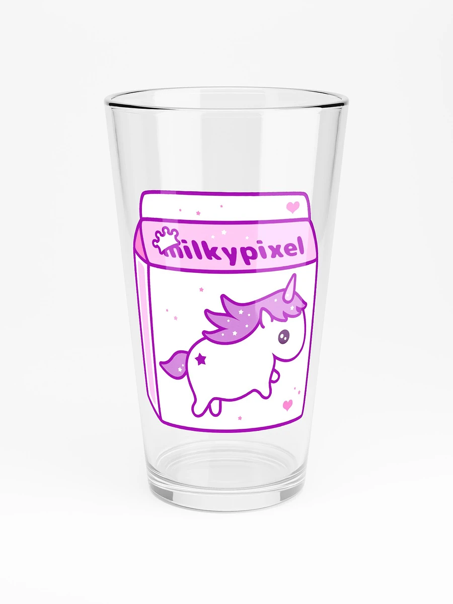 Milky Pixel Logo Shaker Pint Glass product image (3)