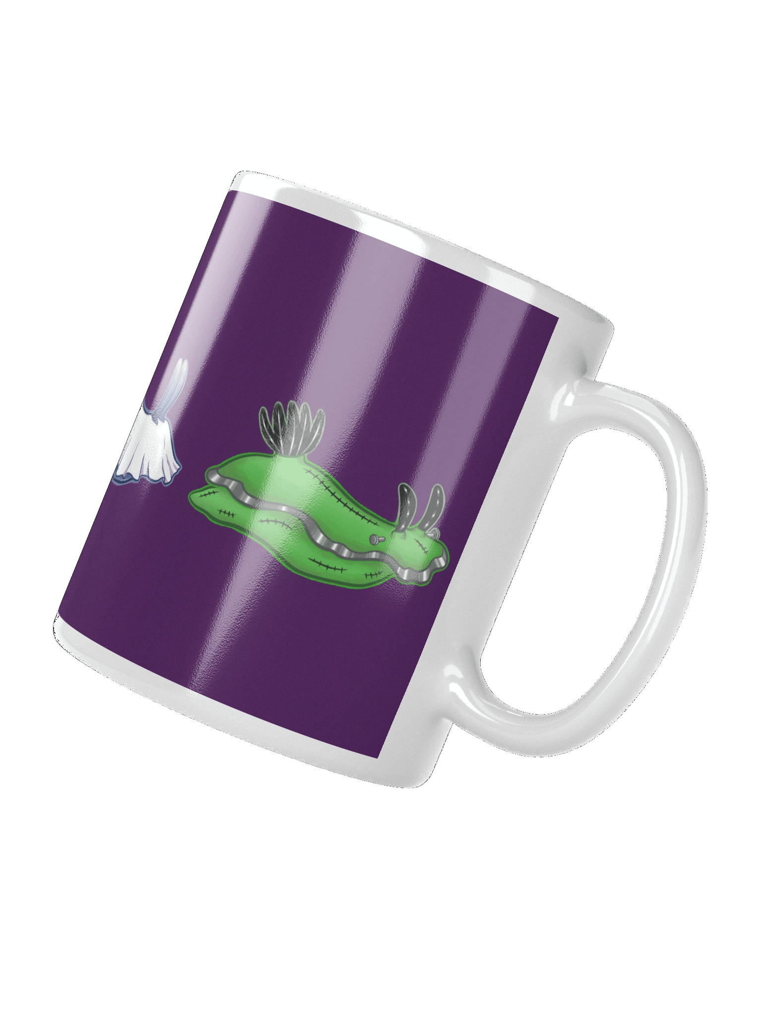 Spooky Scary Slug Time - Mug w/ Purple Background product image (3)