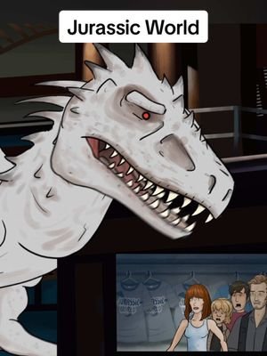 Jurassic World HISHE Cartoon - alternate version. Featuring @Epic Voice Guy 🦈 Jon Bailey    #dinosaur #movie #animation 