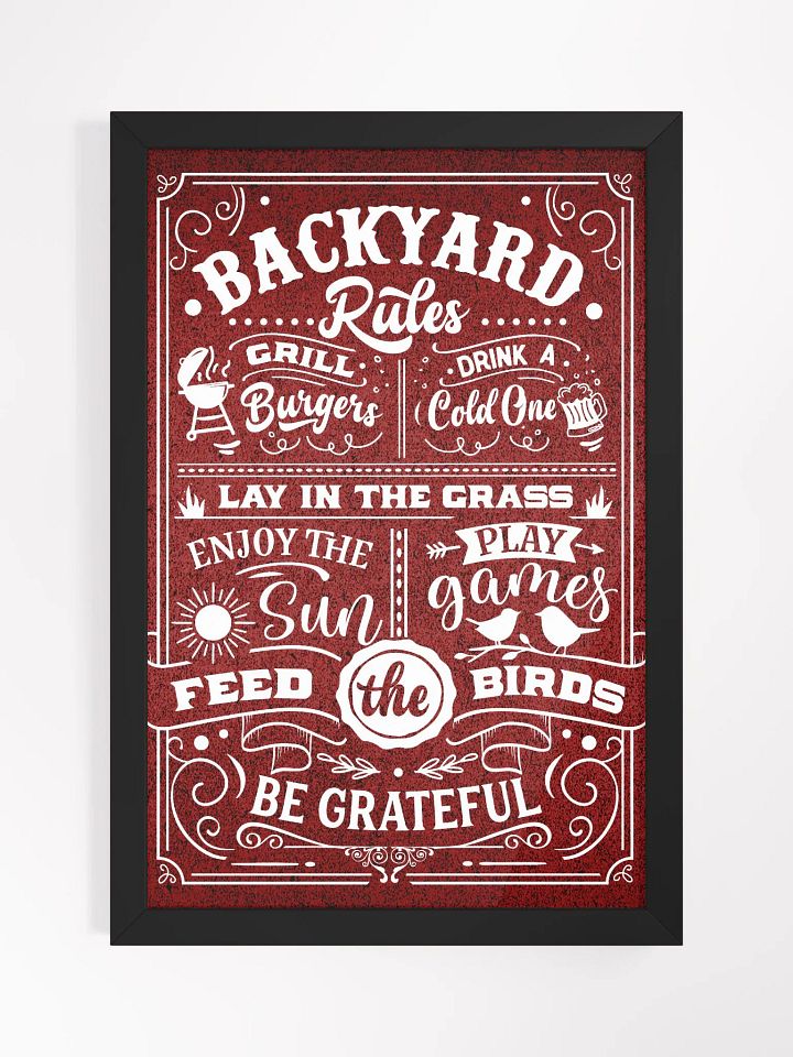 Backyard Bliss: Premium Framed Poster product image (6)