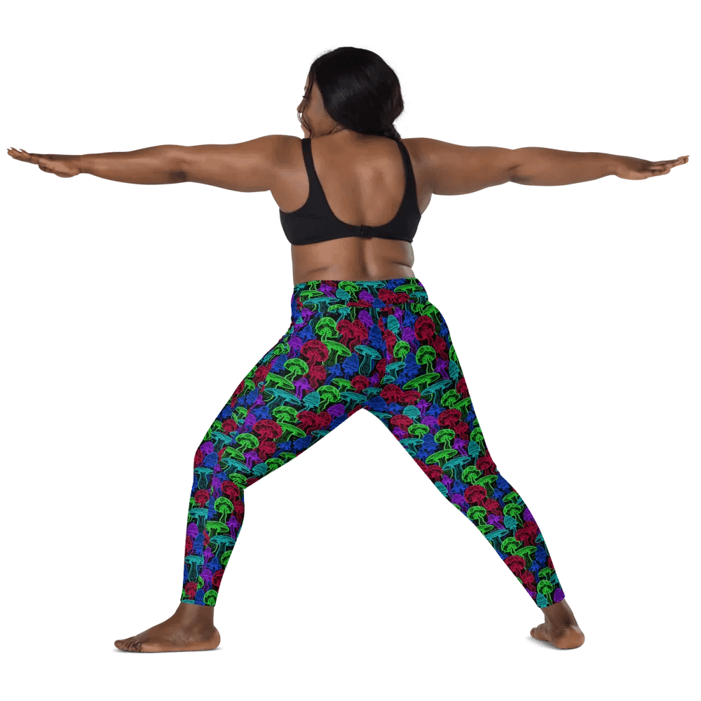 Neon Mushrooms (Variation 1) Pocket Leggings product image (4)