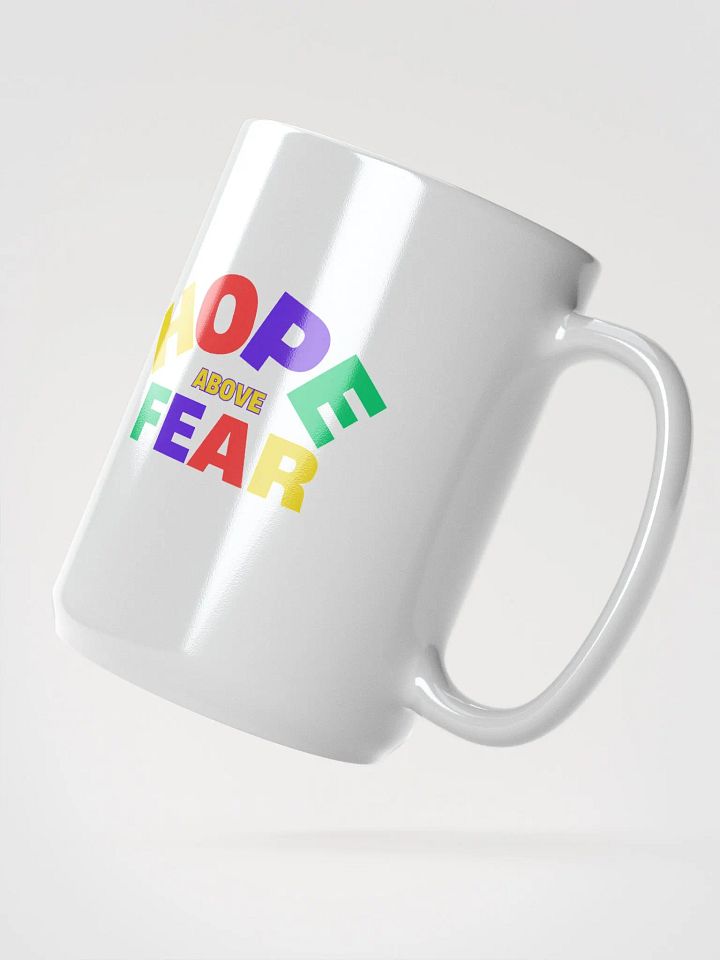 HOPE & FEAR Above White Glossy Mug product image (2)