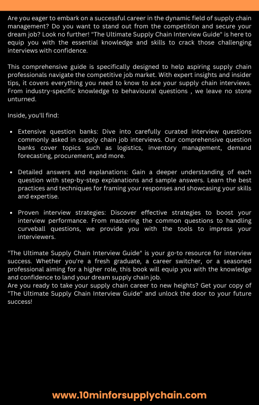 THE ULTIMATE SUPPLY CHAIN INTERVIEW GUIDE product image (2)