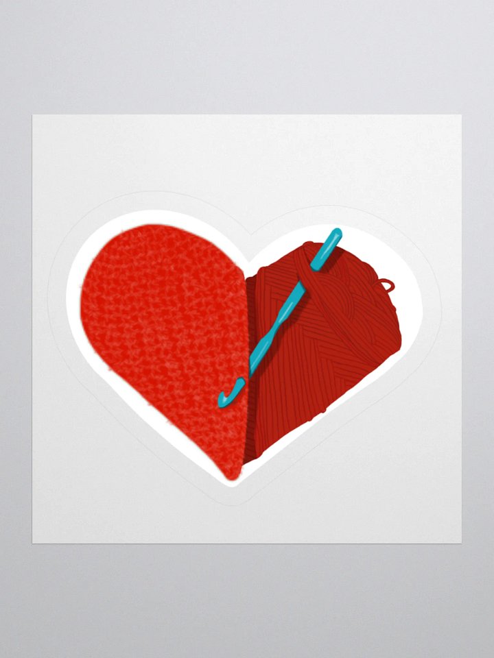 Crochet Love - Red Sticker product image (2)