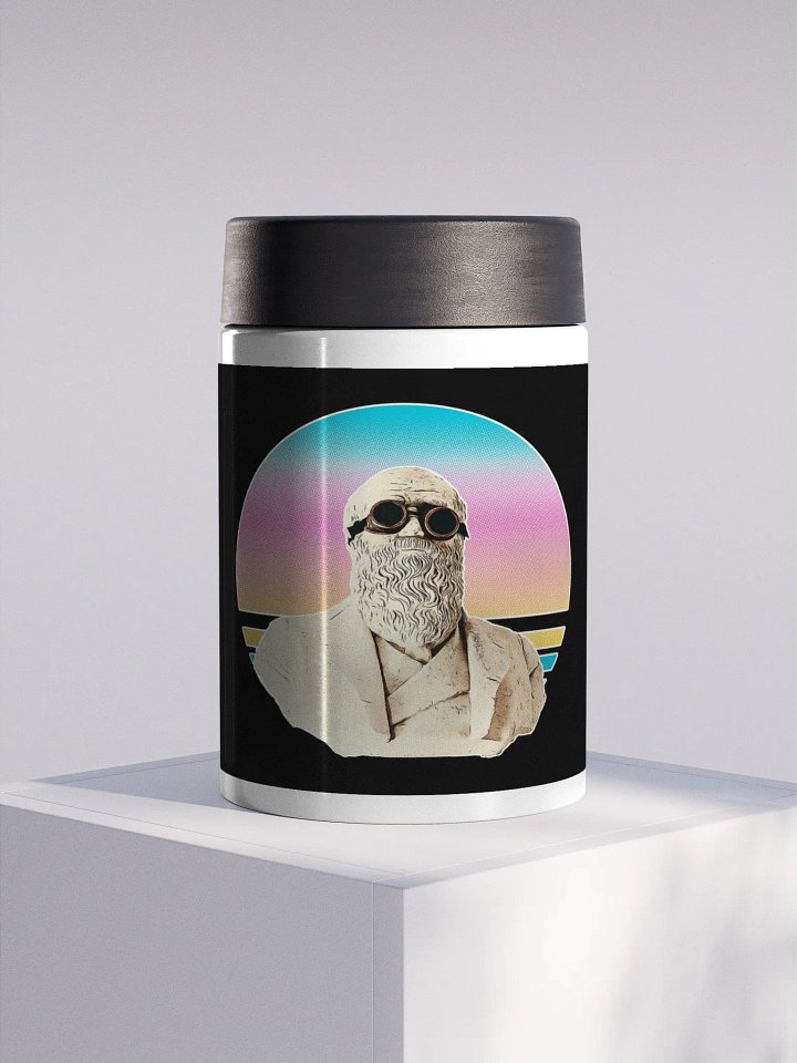 Darwinism Stainless Steel Koozie Black product image (1)