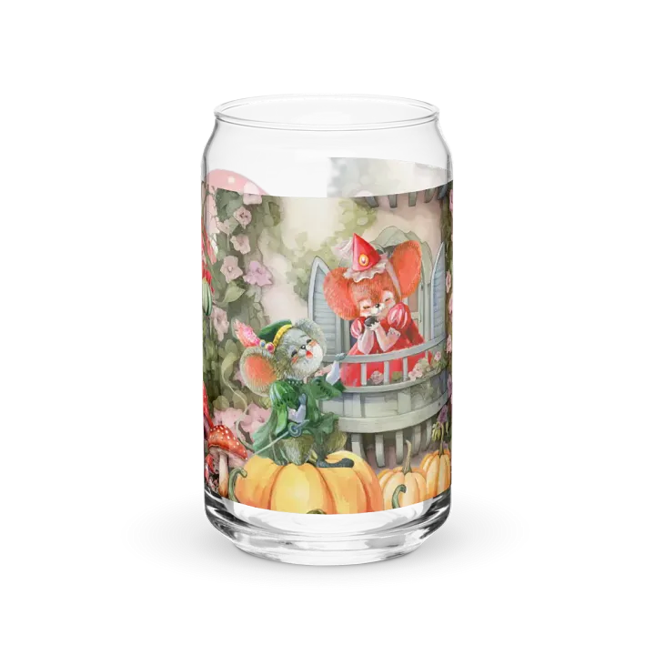 Four Seasons of Love: Autumn Serenade Can-Shaped Glass | Fall Romance Drinkware product image (1)