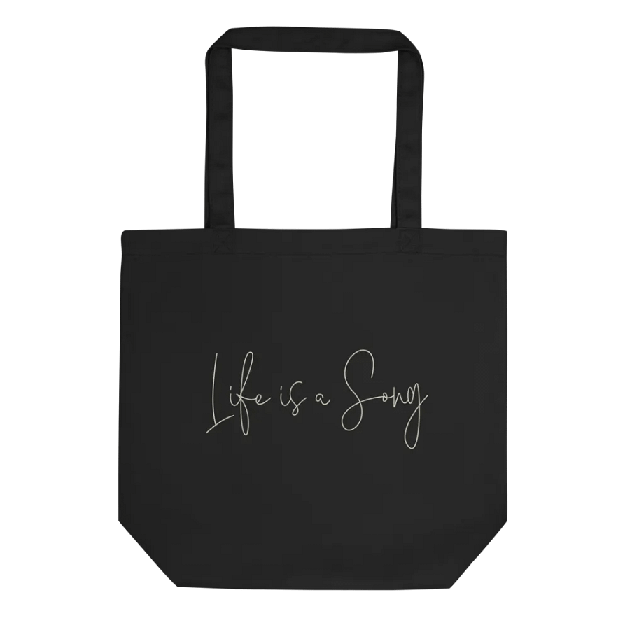 Life is a Song (Double-Sided) Black Tote product image (1)