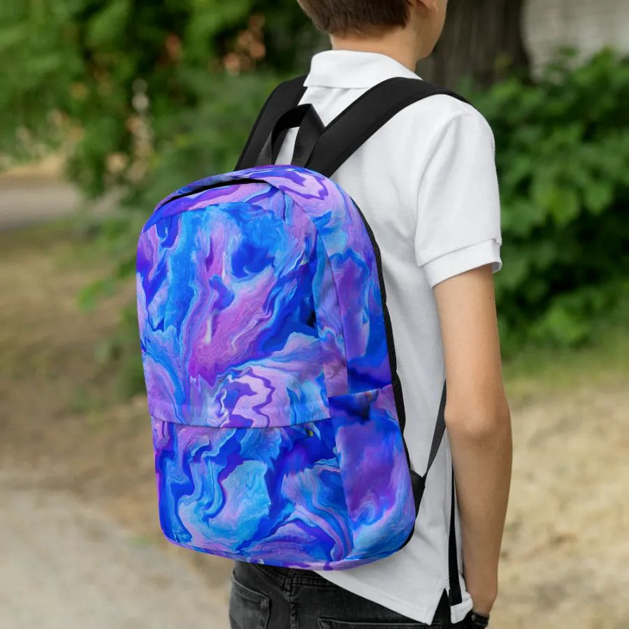 Violet vortex All over print Backpack product image (4)