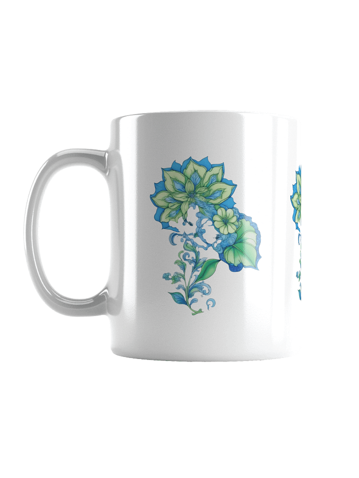 Cool Blue Florals - Mug product image (1)