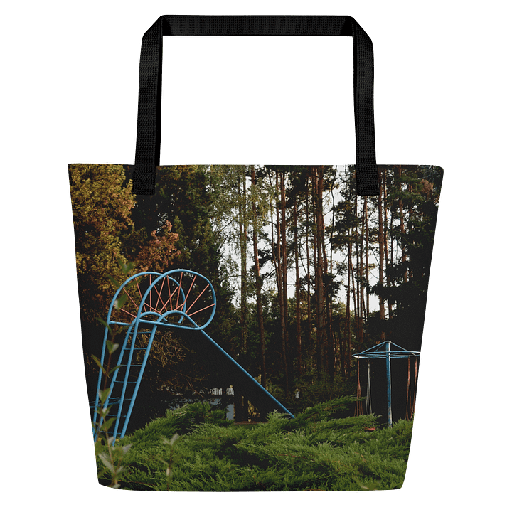 Große Tragetasche - Nostalgischer verlassener Spielplatz product image (2)