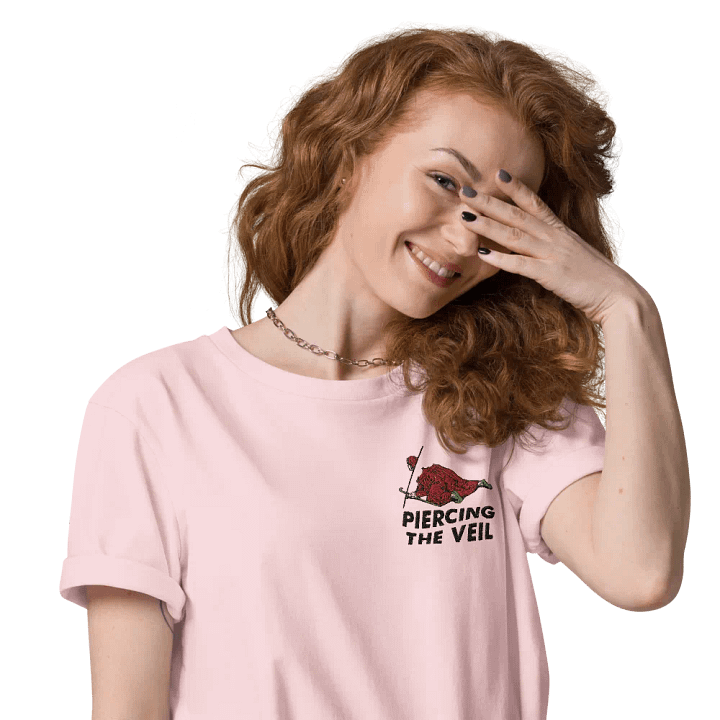 piercing the veil embroidered t-shirt - 100% organic cotton product image (1)