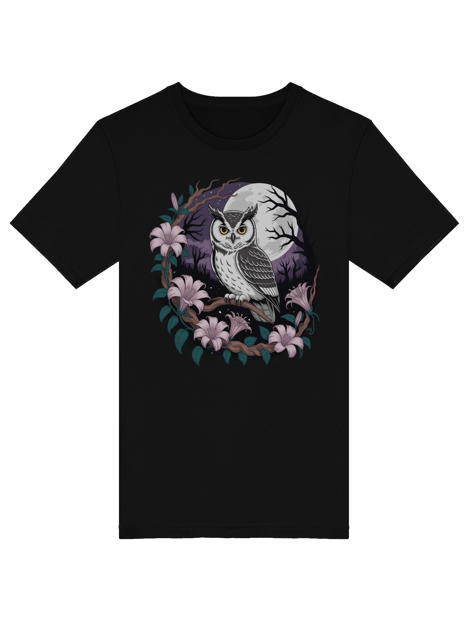 Moonlit Owl Perch T-Shirt product image (17)