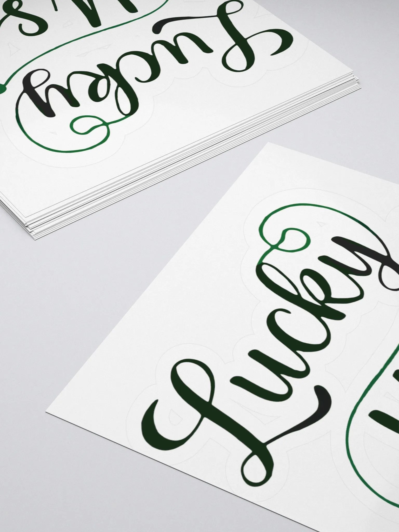 Lucky Us Shamrock St, Patrick's Day Kiss Cut Stickers product image (10)