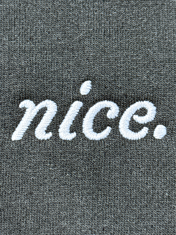 Nice. Athletics Embroidered Hoodie (Black/White) product image (2)