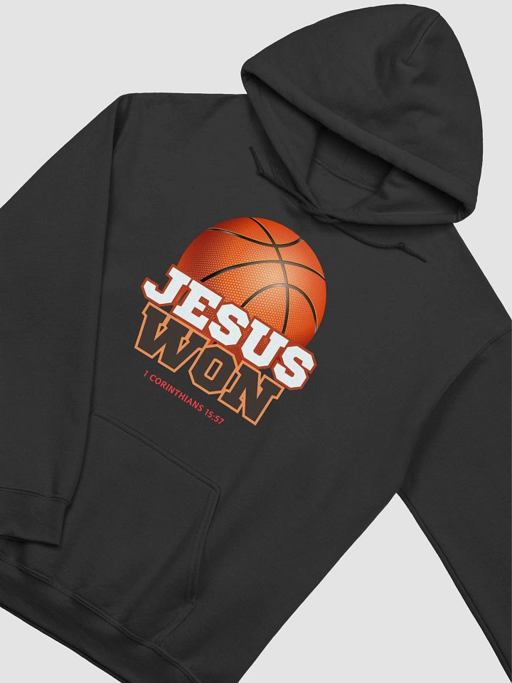 Jesus Won Hoodie, Christian Apparel, Jesus Basketball Shirt product image (2)