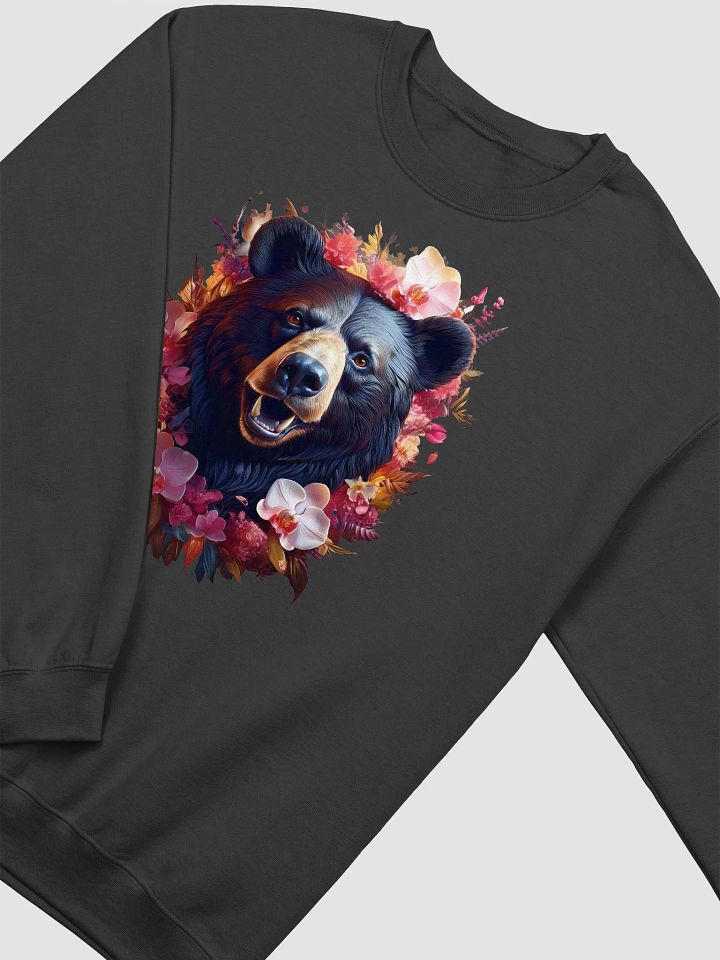 Floral Crown Bear Crewneck Sweatshirt product image (5)