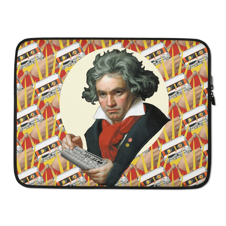 Roland van Beethoven by Frank Fonik, Techno EDM Laptop Sleeve product image (2)
