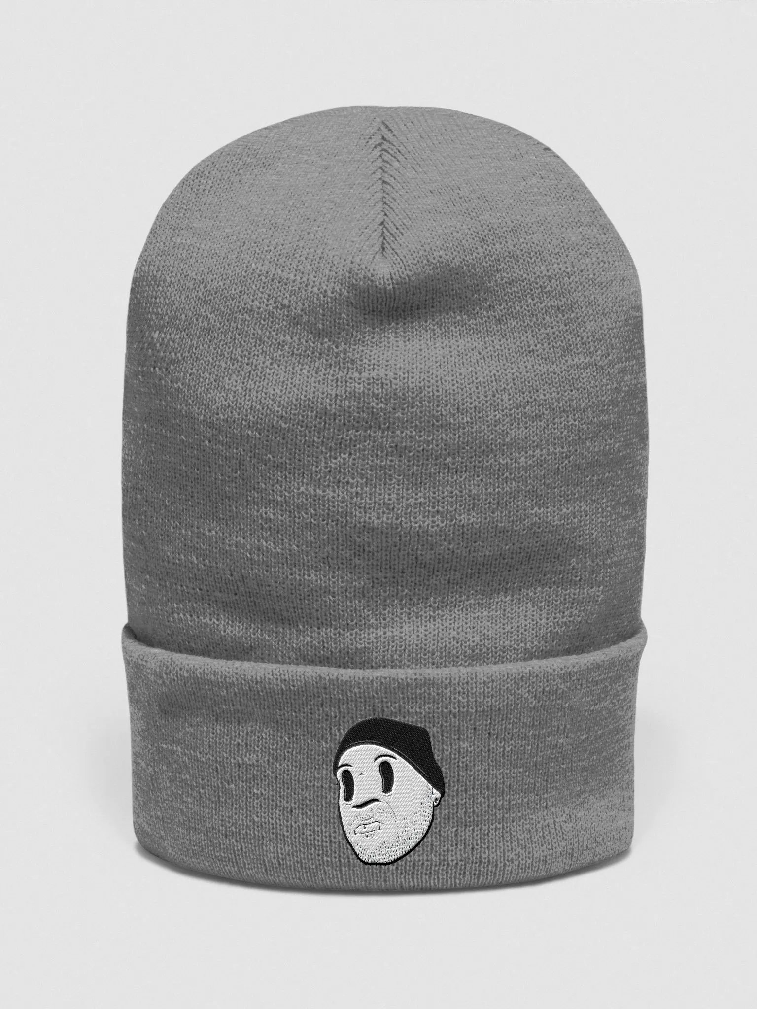 Dumb Face Embroidered Beanie product image (1)
