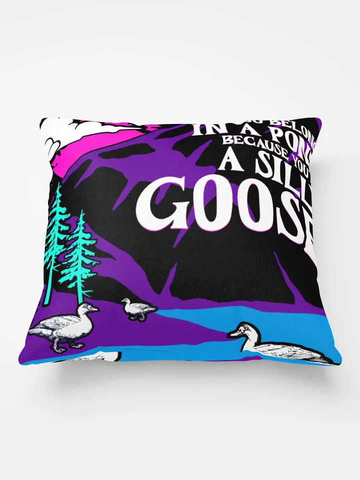 YOU BELONG IN A PONG BECAUSE YOU'RE A SILLY GOOSE, SUPER COZY AND ADORABLE PILLOW. product image (1)
