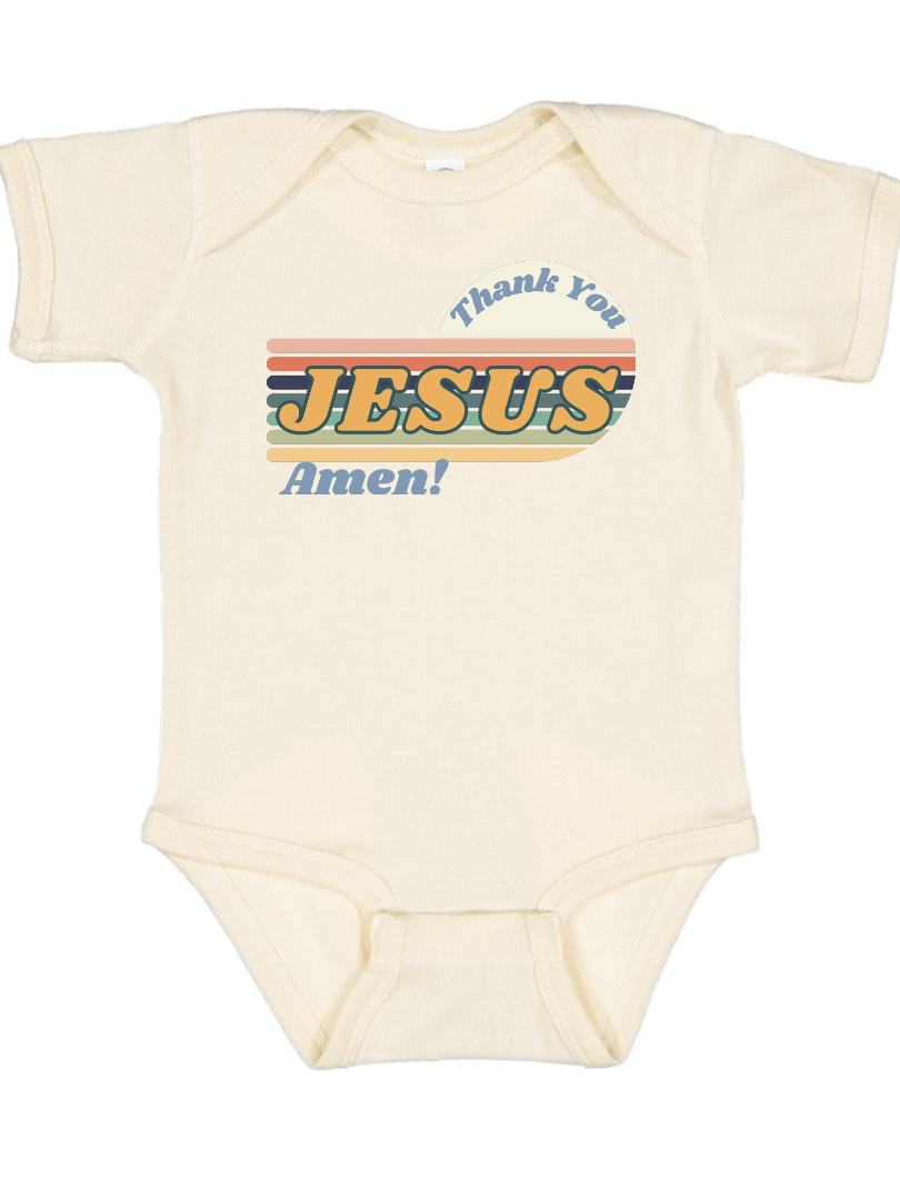 Thank You Jesus Baby Bodysuit or T-Shirt product image (1)