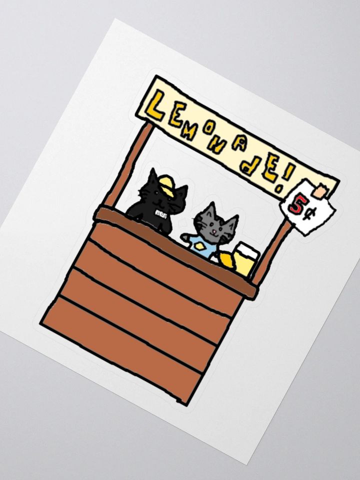 Maxwell and Boo's Lemonade Stand // Kiss Cut Sticker product image (2)