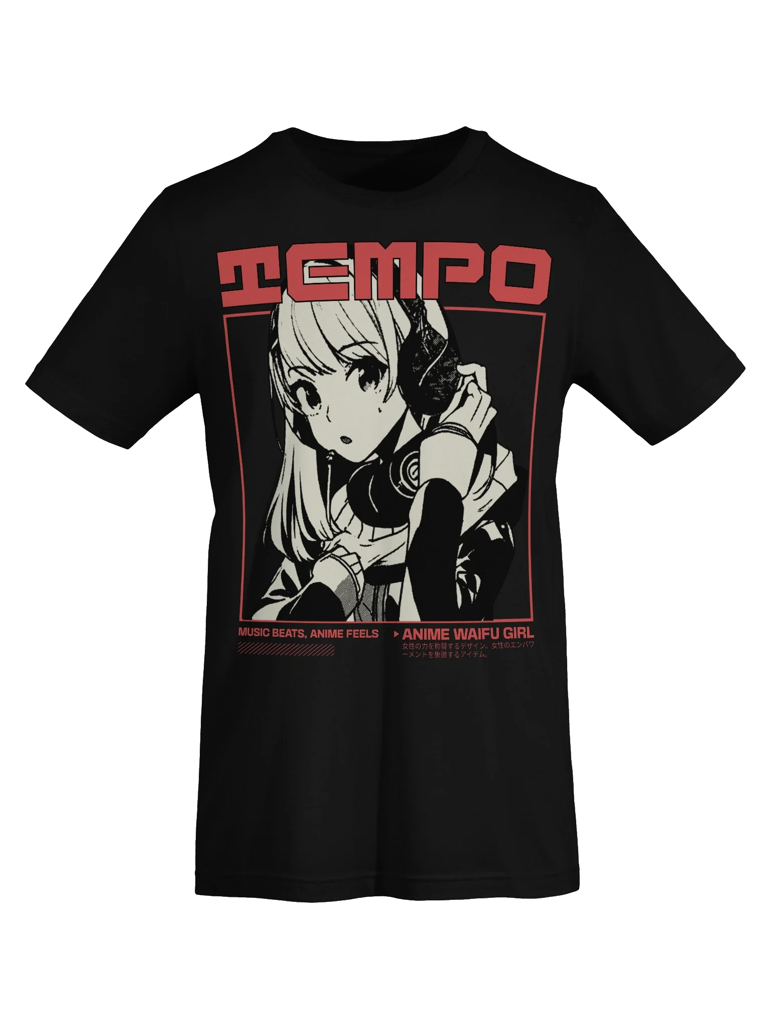 Stylish Anime Waifu Girl T-Shirt for Music and Manga Fans product image (60)