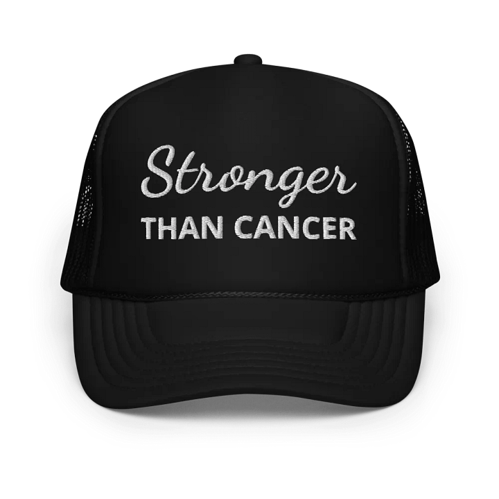 Stronger than cancer, cancer survivor, embroidered Trucker Cap product image (1)