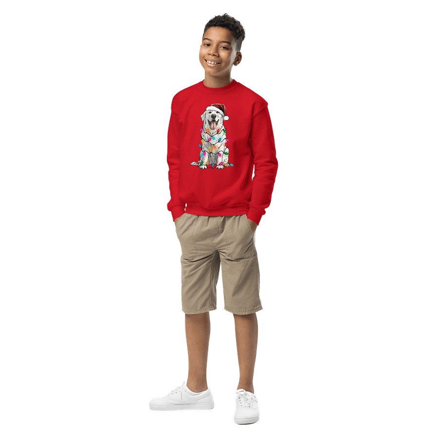 Funny Christmas Great Pyrenees(2) Youth Sweatshirt product image (3)