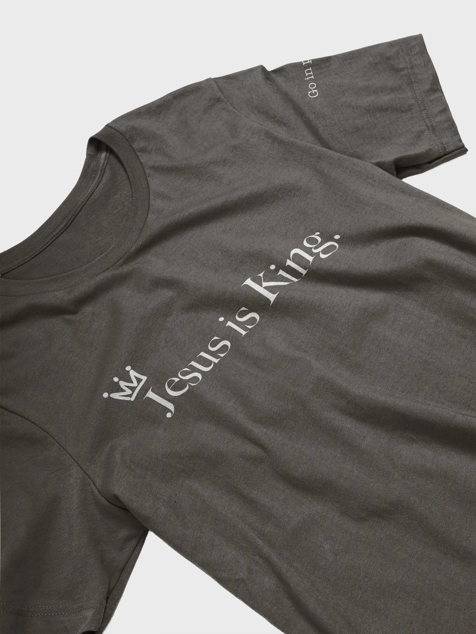 Soft unisex Jesus is King Tshirt White Text product image (47)