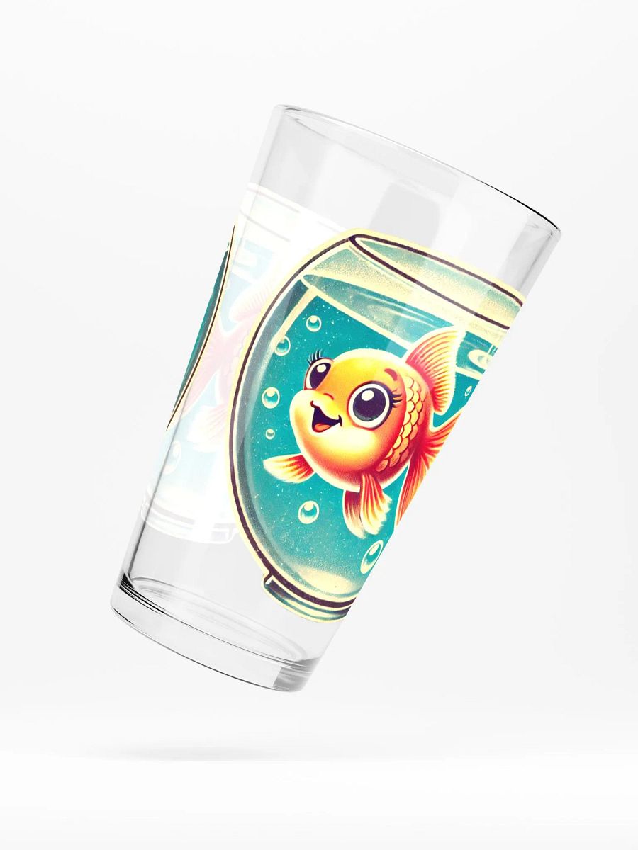 Happy Goldfish 16 oz Glass - Retro Glassware product image (5)
