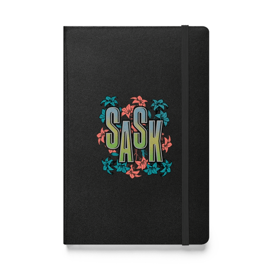 Sask Saskatoon Saskatchewan Floral Hardcover Bound Notebook product image (1)