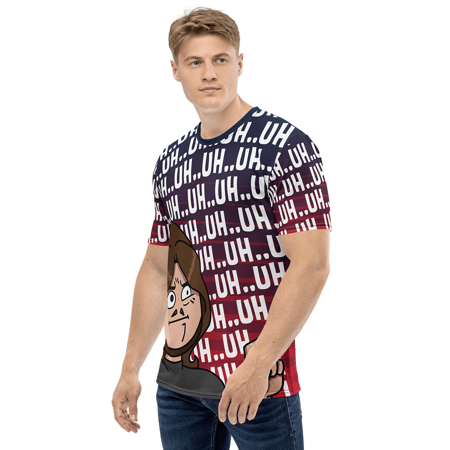 Uh..Uh..Uh All Over Print T-Shirt | Red & Blue product image (3)