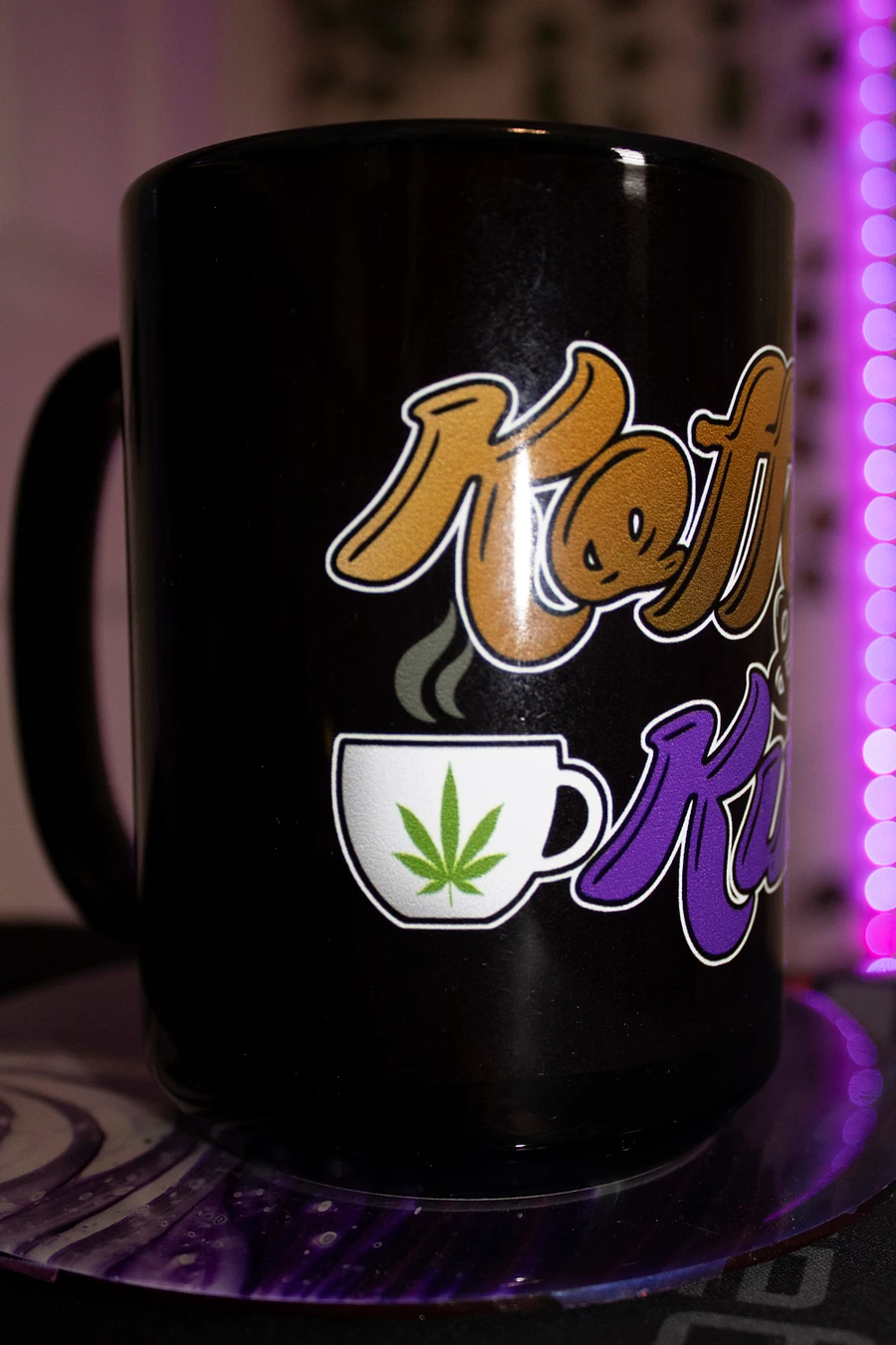 Koffee & Kush 15oz Mug (Black) product image (3)