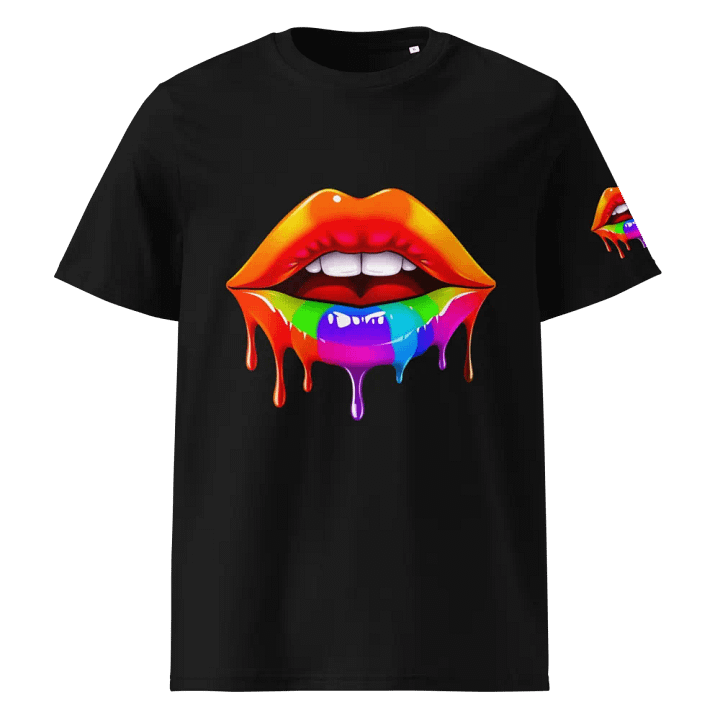 Vivid Lips Rainbow Drip T-Shirt product image (1)