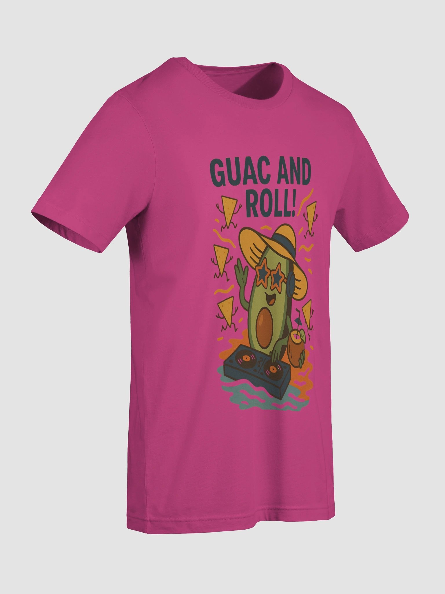 Guac & Roll DJ Avocado T-Shirt product image (90)