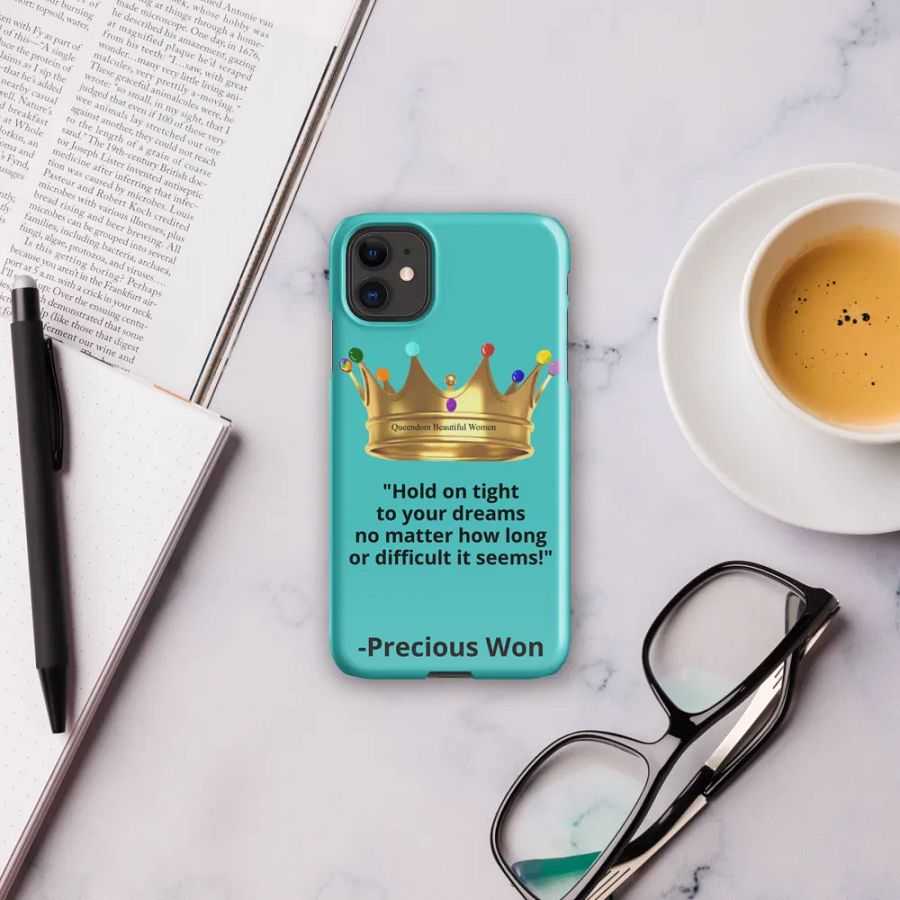 Queendom Beautiful Women iPhone® Snap Case (Turquoise) product image (4)