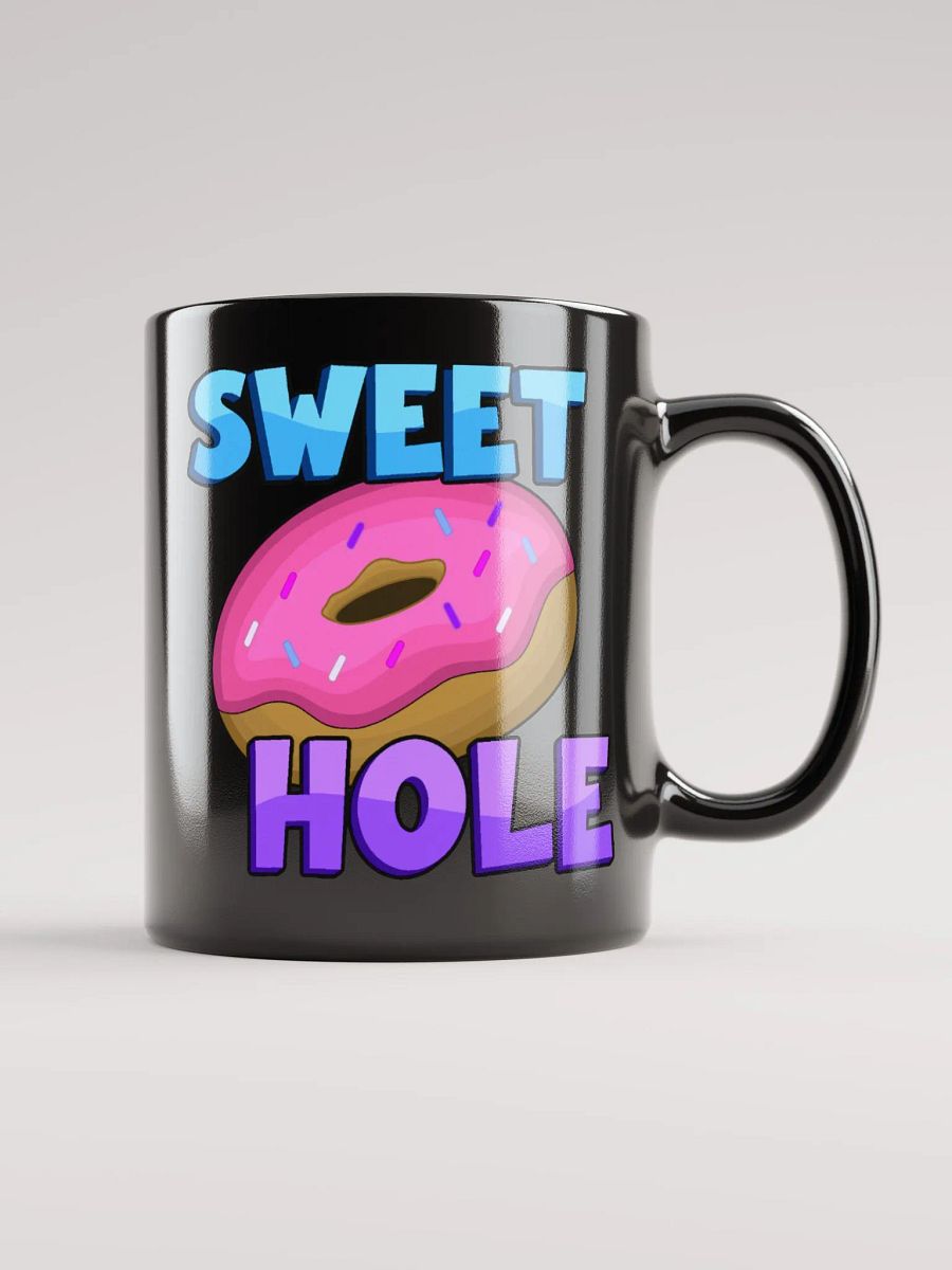 SWEET HOLE GLOSSY BLACK MUG product image (11)
