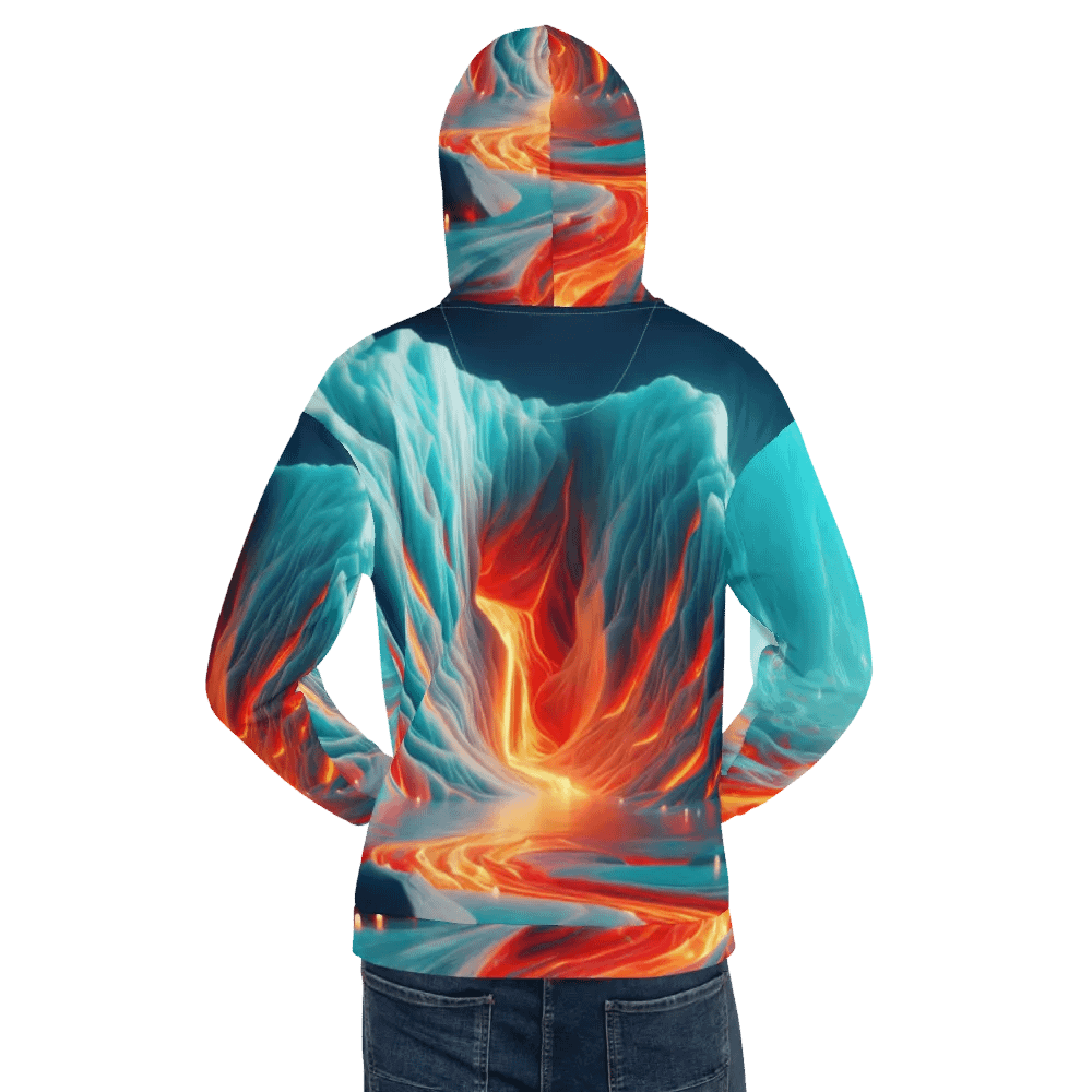 Fire and Ice - Vivid Glacial Lava Cascade #2 product image (12)
