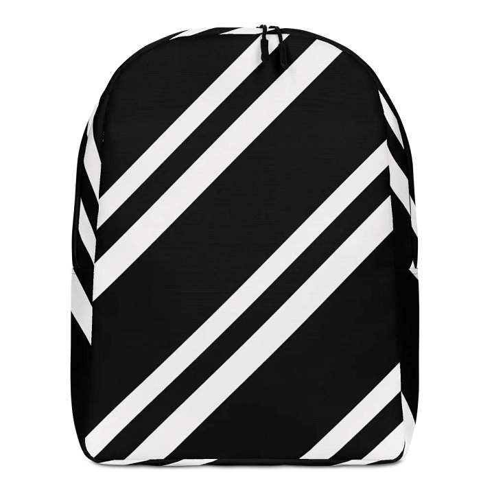 Striped Noir Minimalist Backpack product image (1)