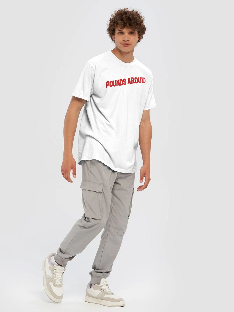 POUNDS AROUND WHITE AND RED SHIRT product image (7)