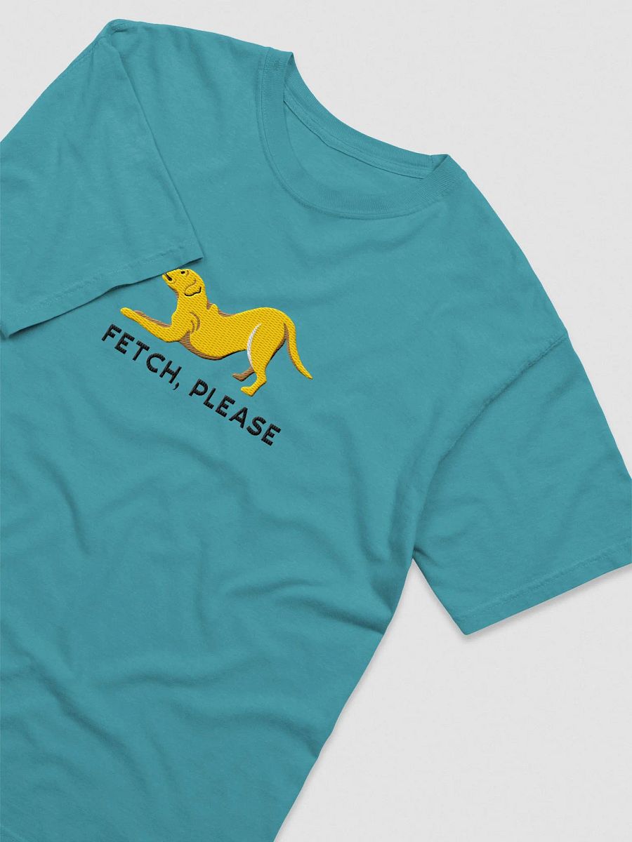 Fetch Please T-Shirt(Embroidered) of a Labrador Retriever(Yellow) product image (8)