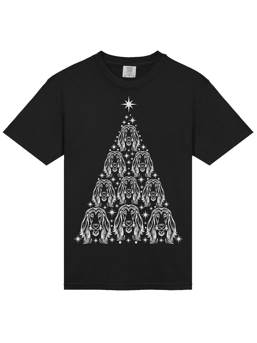 Afghan Hound Christmas Tree T-Shirt product image (13)