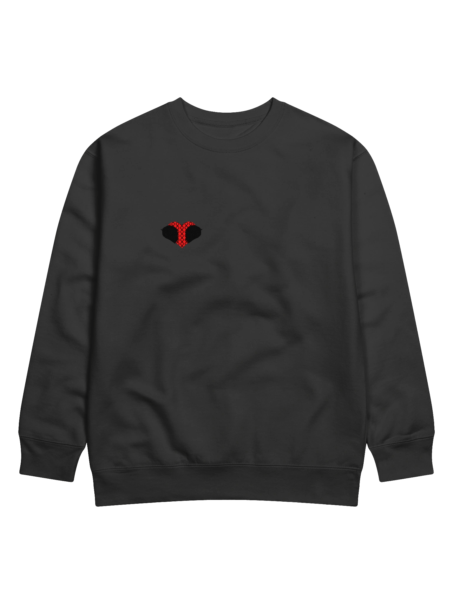 Matching Road Helmet Heart (Black-Left) | Crewneck product image (2)