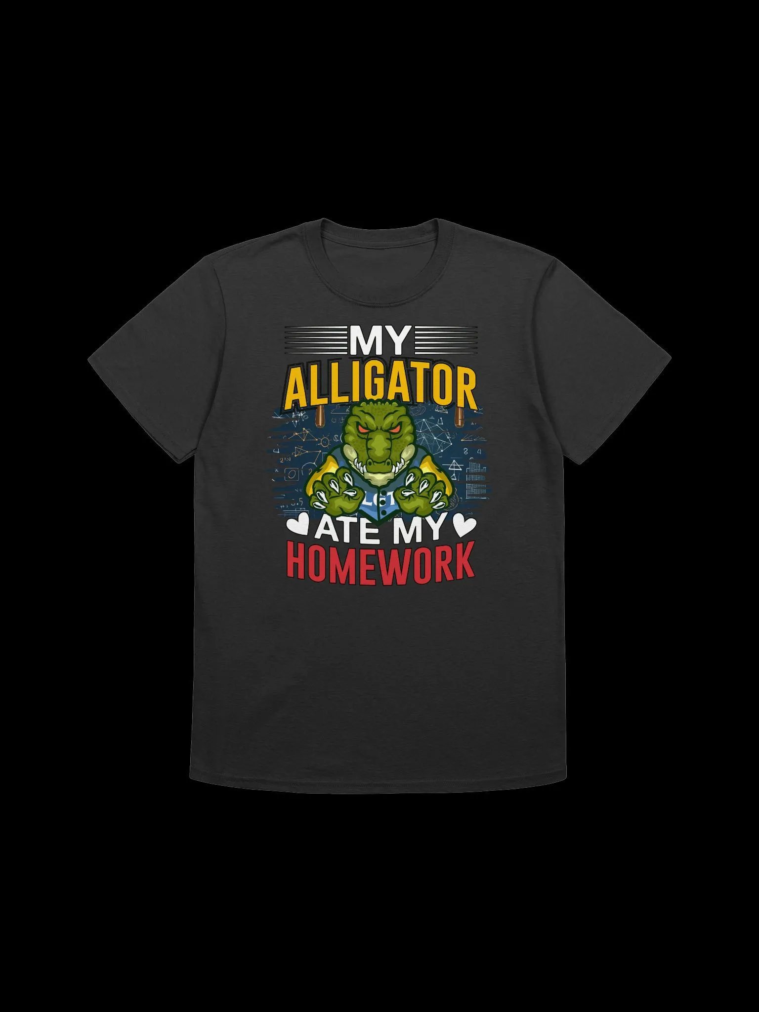My Alligator Ate My Homework-Funny Alligator T-Shirt product image (20)