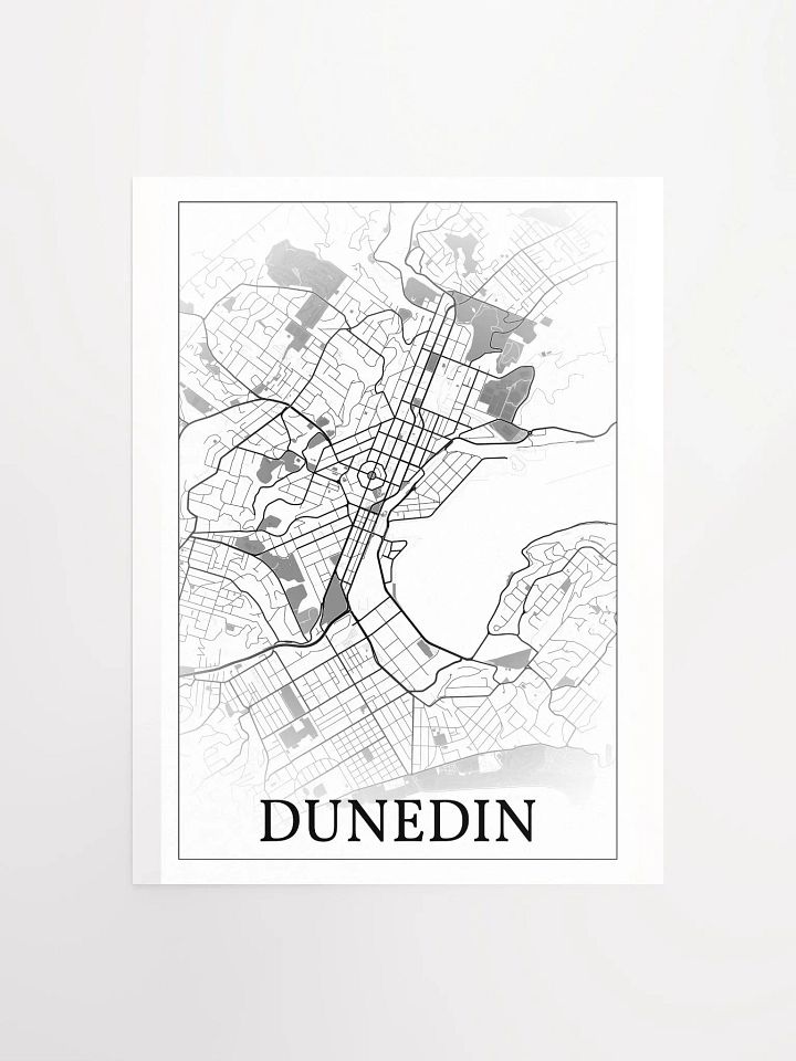Dunedin, New Zealand, city map print product image (1)