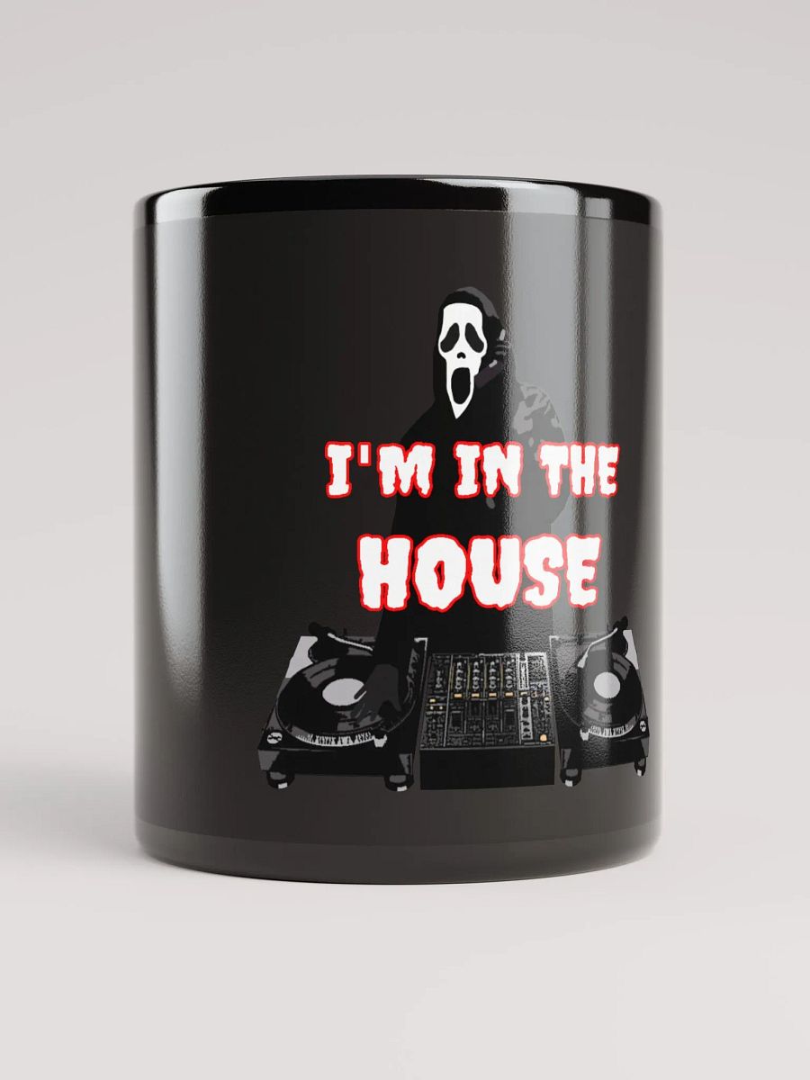 Ghostface in the house Black Glossy Mug product image (1)