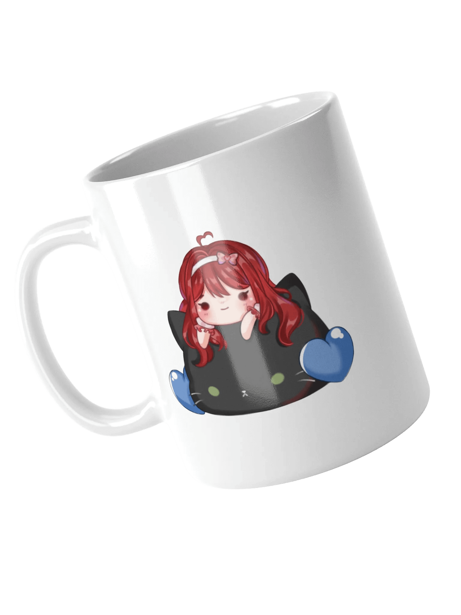 Blue Heart Cat Mug product image (3)