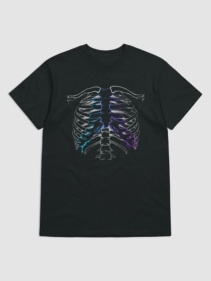 Graident Rib Tee - Black (More Sizes) product image (1)
